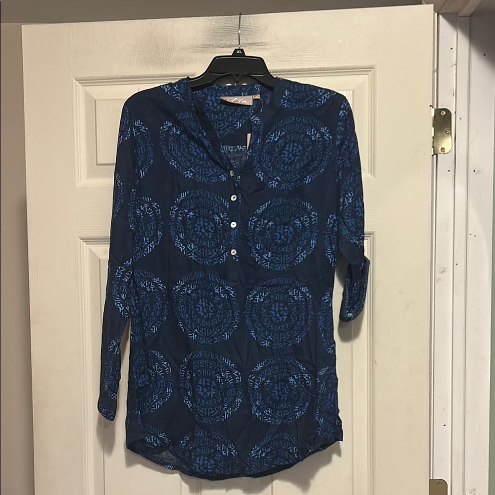 Utsa Top Size Small Blue